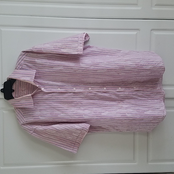 BUGATCHI Men's Shaped Fit Button Up Short Sleeve Shirt - Picture 1 of 5